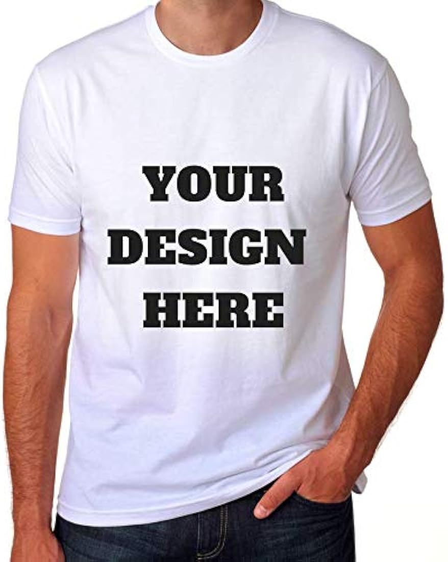 Customized Round Neck T-Shirt - Personalised Print-Photo, Text, Logo or Company Name | Custom T Shirt for Men & Women