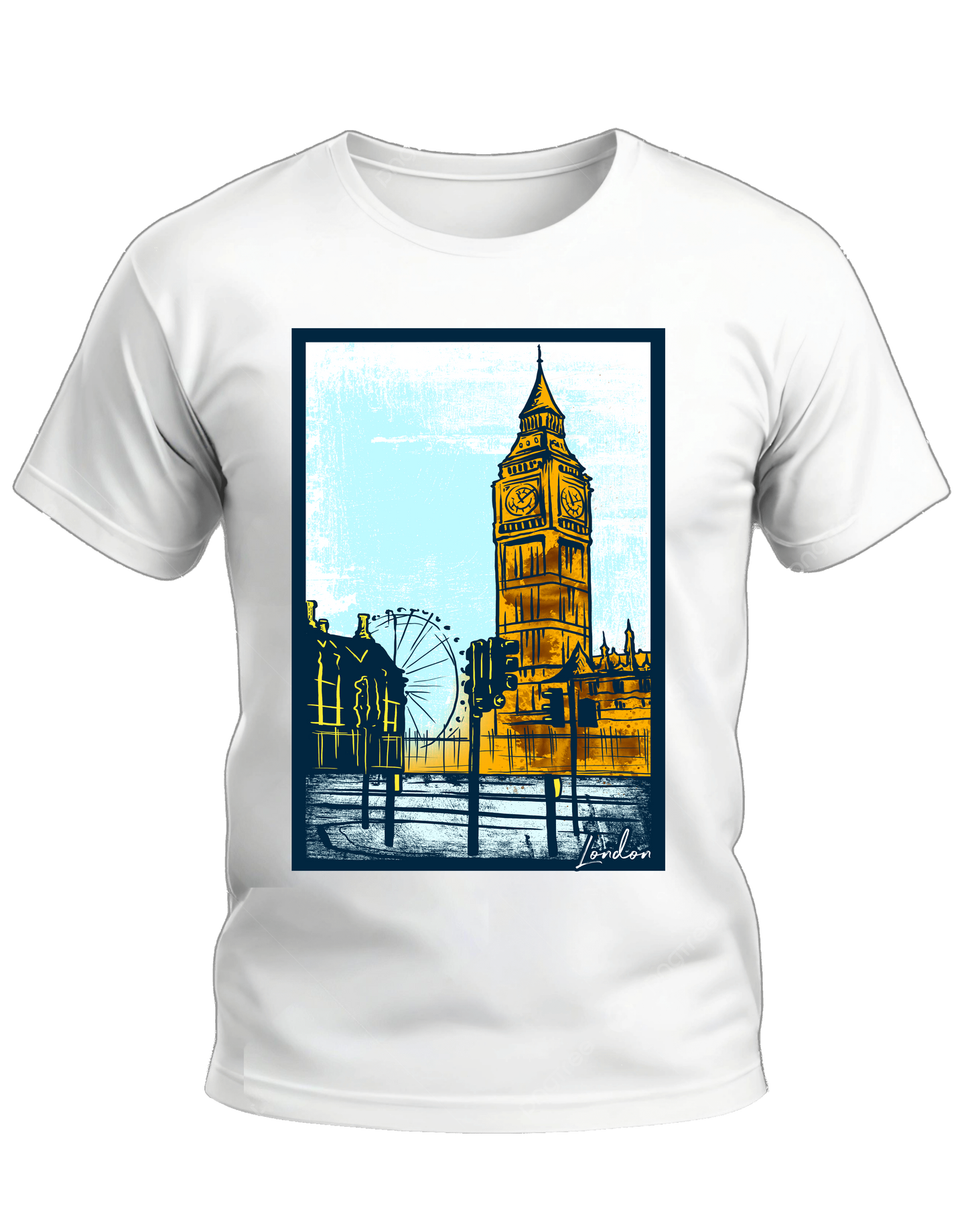Round Neck T-Shirt Print Photo, SS0053
