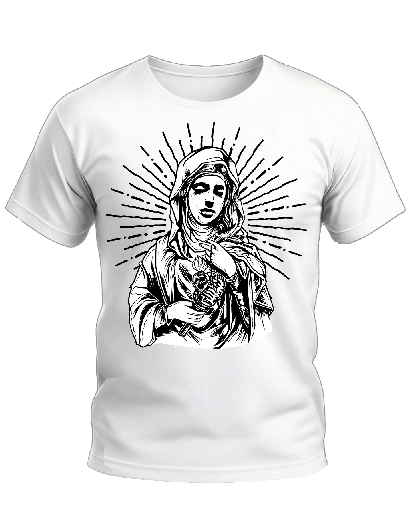 Round Neck T-Shirt Print Photo, SS0077