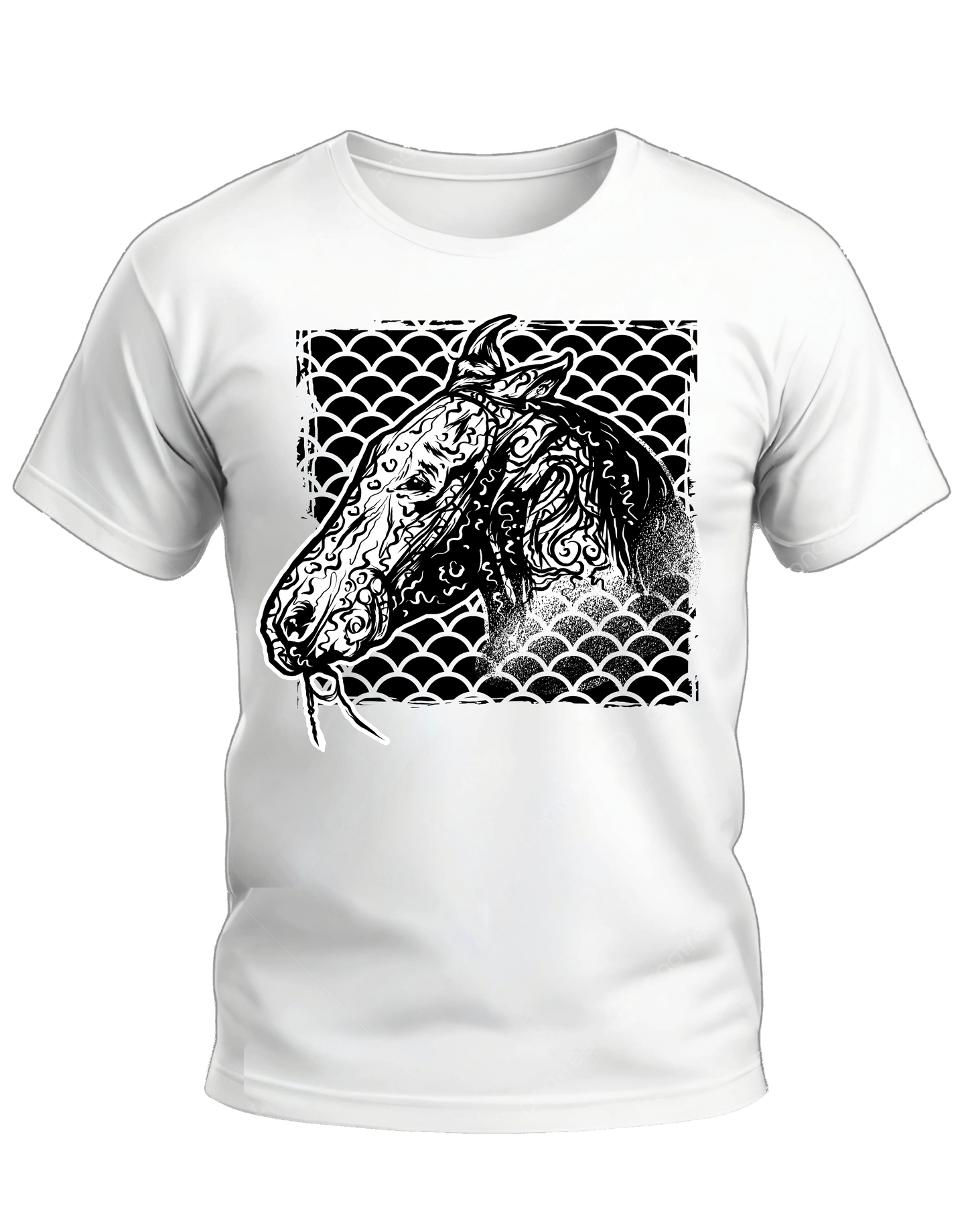 Round Neck T-Shirt Print Photo, SS0094