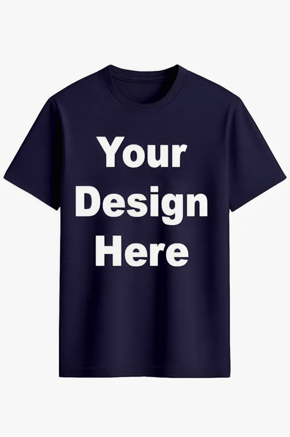 Customized Round Neck T-Shirt - Personalised Print-Photo, Text, Logo or Company Name | Custom T Shirt for Men & Women