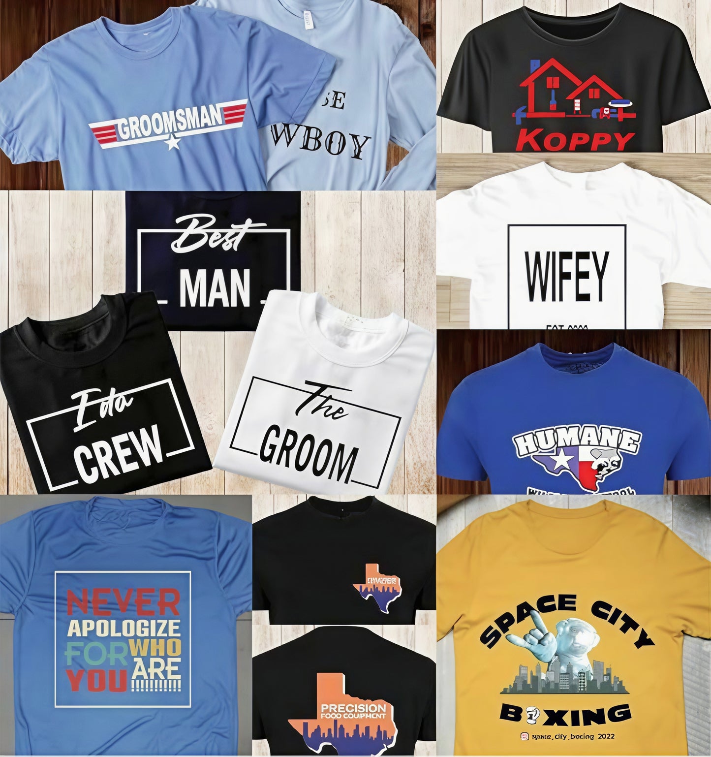 Customized Round Neck T-Shirt - Personalised Print-Photo, Text, Logo or Company Name | Custom T Shirt for Men & Women