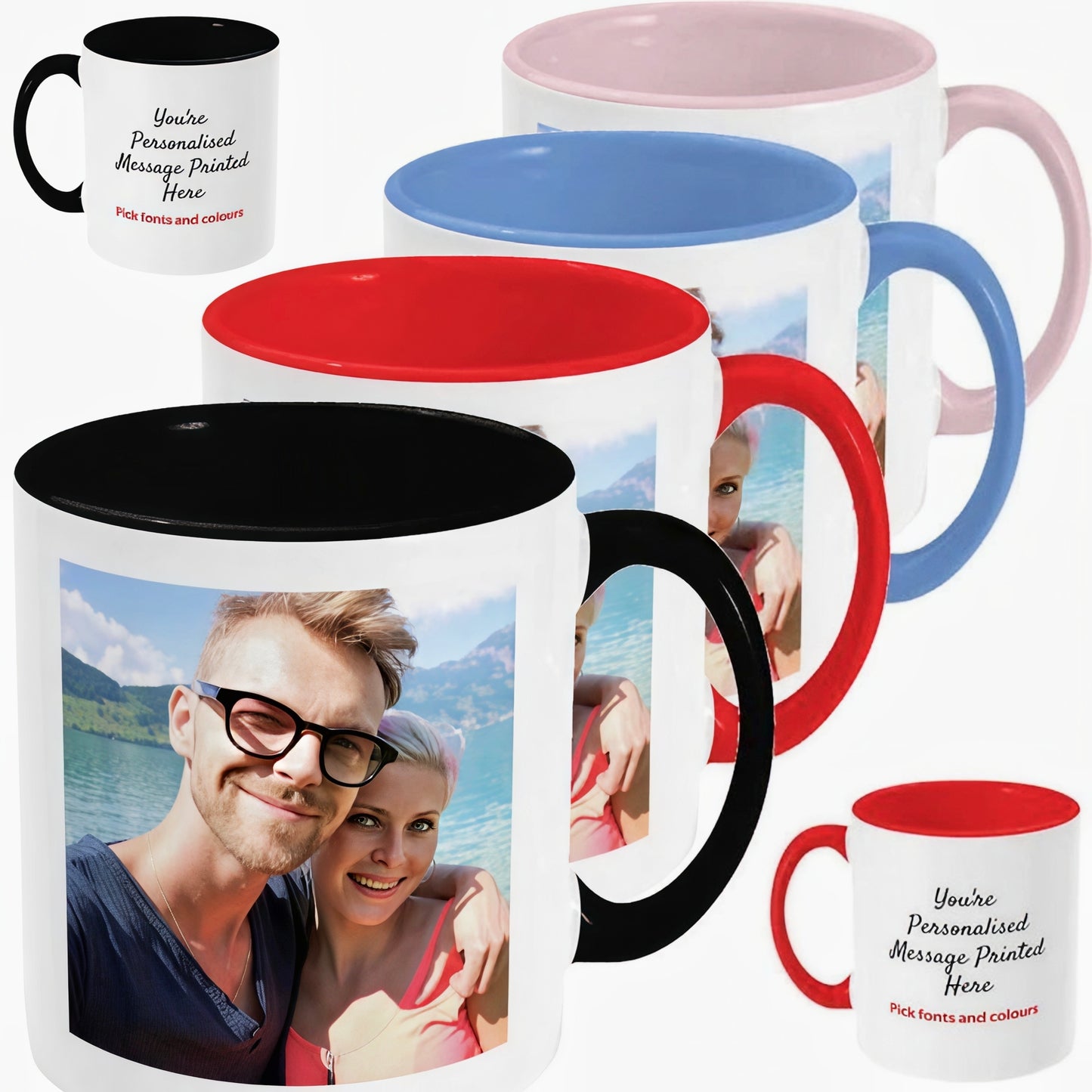 Personalized Photo Printed Coffee Mug for All Occasions - (1 Ceramic Printed Magic Mug - 325 ML)