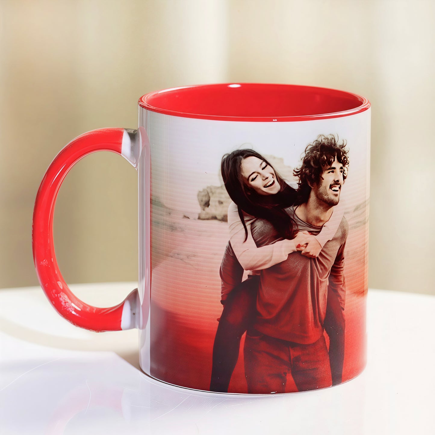 Personalized Photo Printed Coffee Mug for All Occasions - (1 Ceramic Printed Magic Mug - 325 ML)