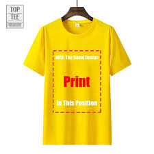 Customized Round Neck T-Shirt - Personalised Print-Photo, Text, Logo or Company Name | Custom T Shirt for Men & Women