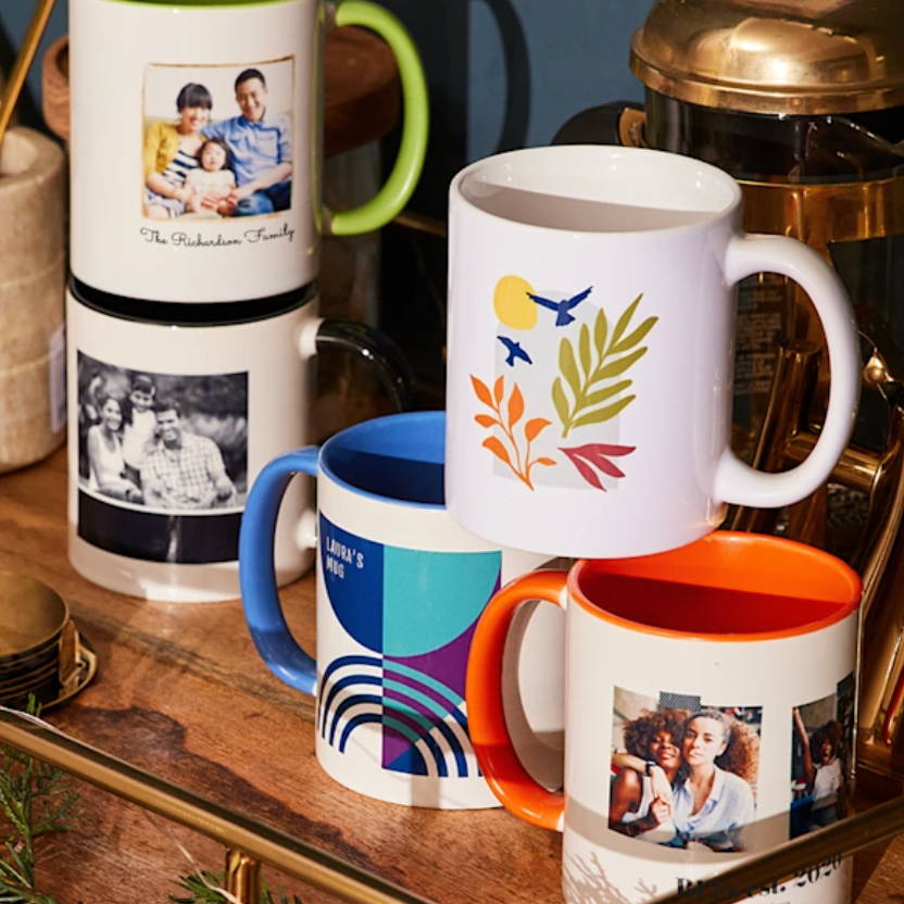 Personalized Photo Printed Coffee Mug for All Occasions - (full White Rround handle Ceramic Printed 5 Mug - 325 ML)